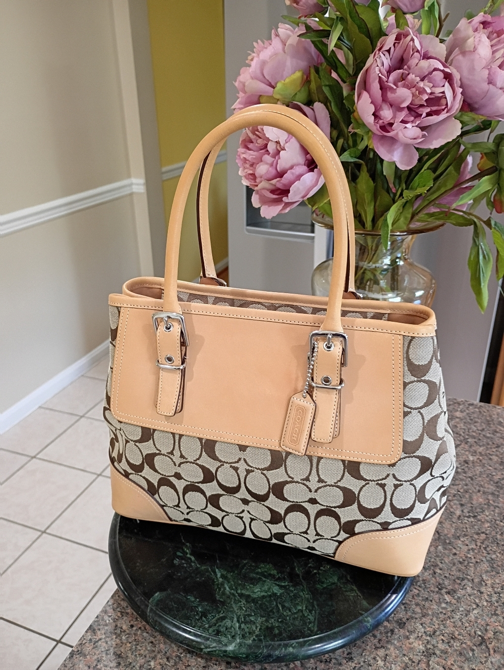 Vintage Coach Hampton Signature Satchel Bag - Picture 7 of 16